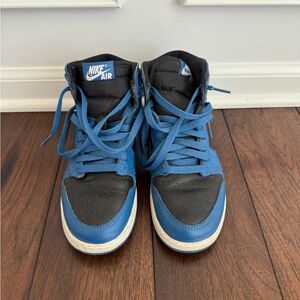 Boys Jordans - Nike Kids Blue and Black Sneakers